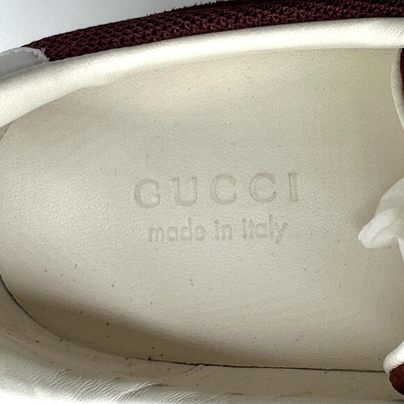 GUCCI Mens Sweet Interlocking G Logo Lace Up Low Top Suede Sneakers Shoes main image 9